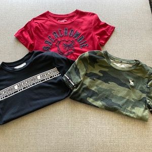 Lot of 3 Abercrombie Boys Shirts